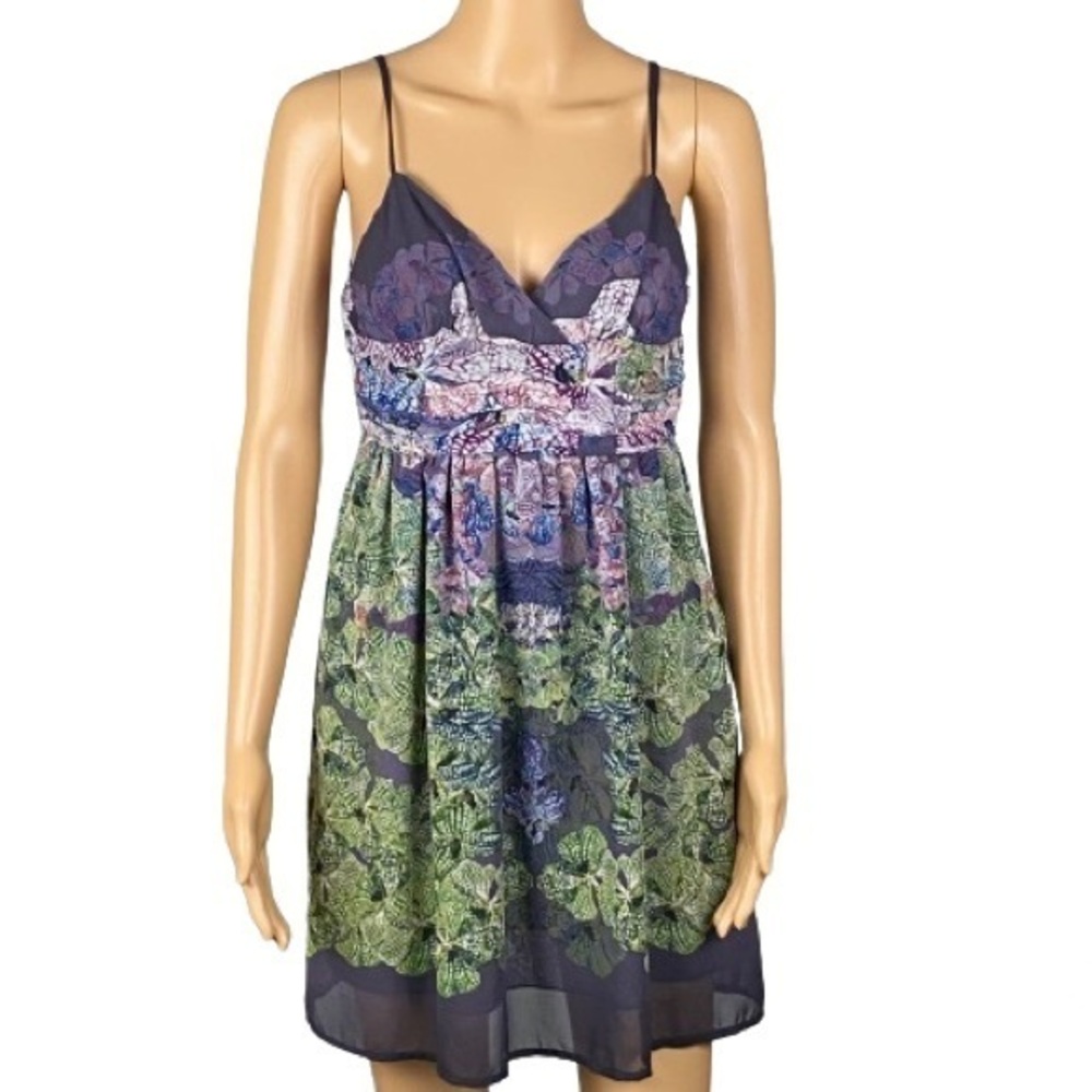 STARING AT STARS/ANTHROPOLOGIE Batik inspired, pleated sundress. Size 4. EUC
